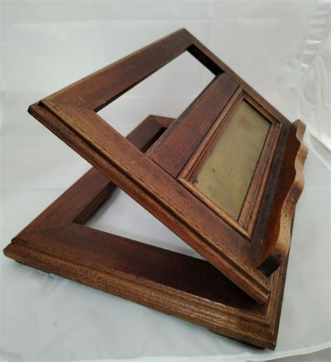 Vintage French Wooden Book Display Stand Folding Easel Bible Stand EBay