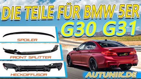 Bmw Er G G Tuning Teile Grill Diffusor Auspuff Spiegelkappen