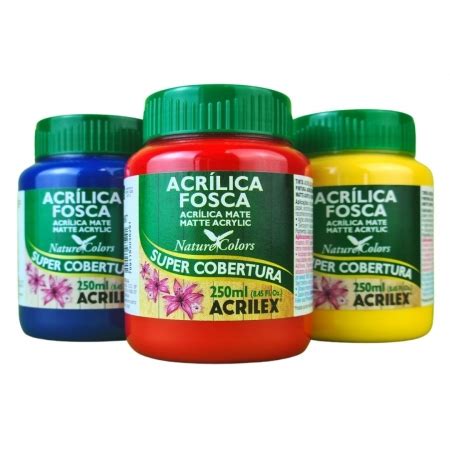 Tinta Acrilica Fosca Nature Colors Acrilex 250ml Mundo Arts