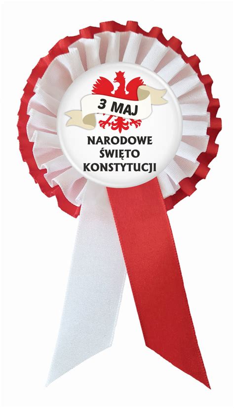 Narodowy Symbol Polski Bia O Czerwony Kotylion Mm Przypinka Pl