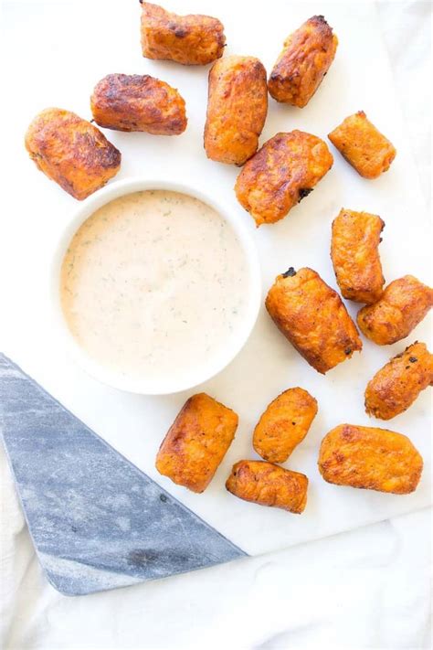 Sweet Potato Tots (vegan + gluten free) - Wicked Spatula