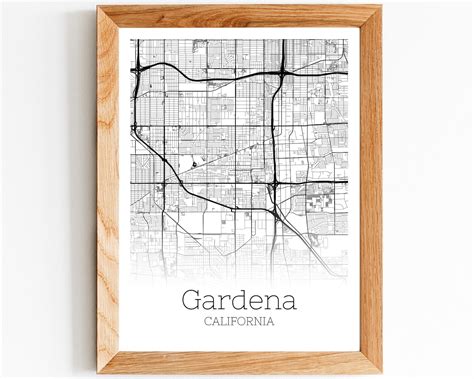 Gardena Map INSTANT DOWNLOAD Gardena California City Map | Etsy