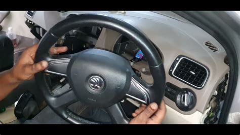 How To Remove Airbags Skoda Rapid Steering Wheel Airbag Youtube