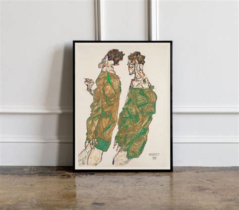 Egon Schiele Print Devotion 1913 Egon Schiele Art Print Etsy