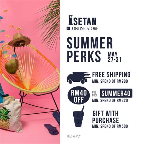 Isetan KL Online Store Summer Essentials Promotion (27 May 2022 - 31 ...