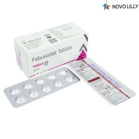 Febuxostat 40 Mg Tablet Manufacturer Supplier PCD Franchise