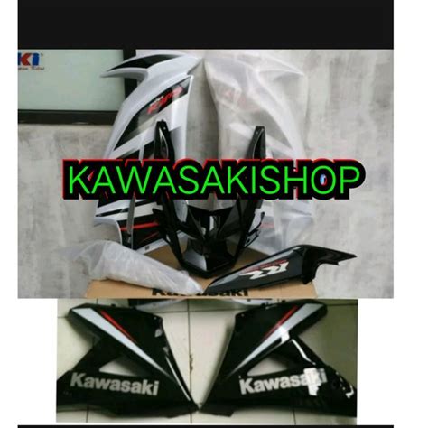 Jual Fairing Fering Sayap Body Ninja Rr Hitam Putih Le Full Set