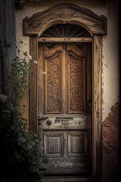 Premium Photo Old Vintage Wooden Door Background