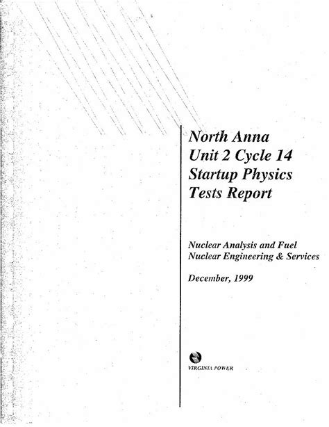 PDF North Anna Unit 2 Cycle 14 Startup Physics Tests Report DOKUMEN