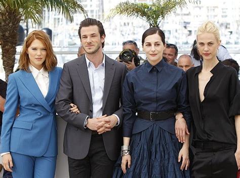 Visual L A Seydoux Gaspard Ulliel Amira Casar Et Aymeline Valade