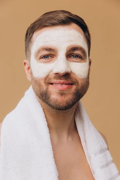 Premium Photo Beauty Portrait Of Unshaven Smiling Shirtless Man