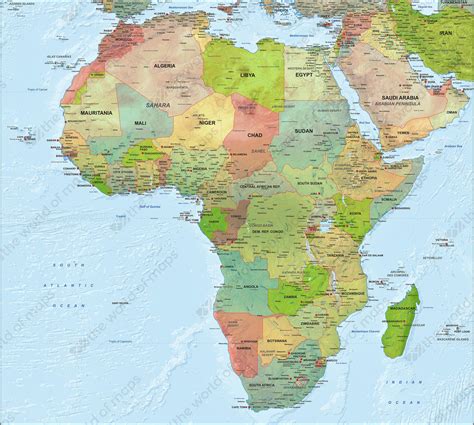 Map Of Africa Map Of The World Political General Map Region Of The 877