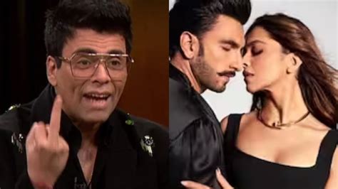 Karan Johar Shows Middle Finger To Ranveer Singh Deepika Padukone S