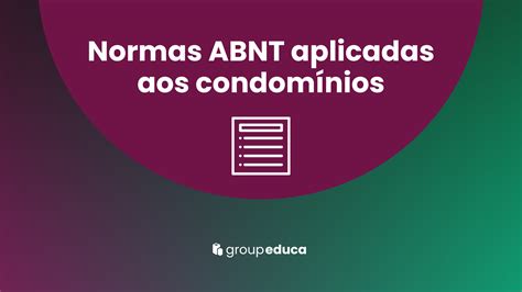 Normas Abnt Aplicadas Aos Condom Nios Loja Virtual