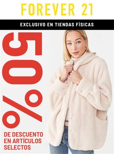 En Forever 21 suéteres chamarras y abrigos a mitad de precio hasta hoy