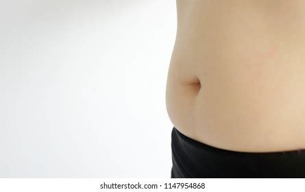 woman belly fat side view royalty  images stock