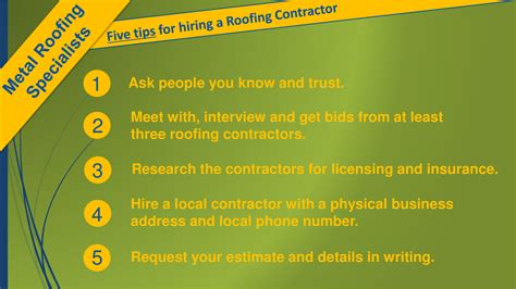 Five Tips For Hiring A Roofing C