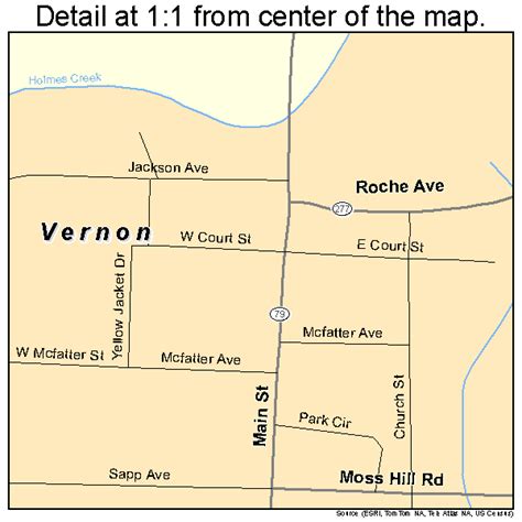 Vernon Florida Street Map 1274125