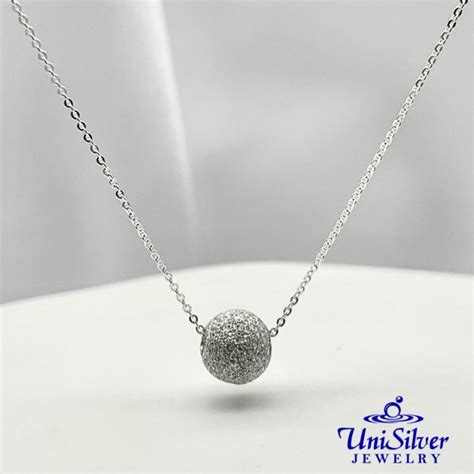 Unisilver 925 Sterling Silver Necklace Np224 1016 Shopee Philippines