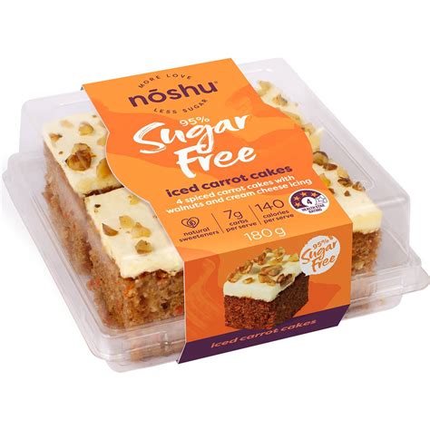 Noshu Sugar Free Iced Carrot Cakes G Woolworths