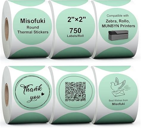 Amazon Misofuki Rolls Labels Green Circle Direct