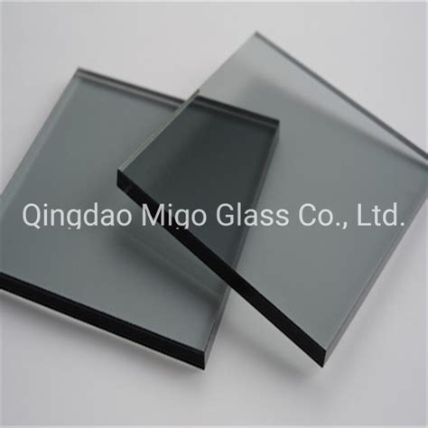 Mm Ce Iso Dark Grey Reflective Glass Building Glass Float Glass