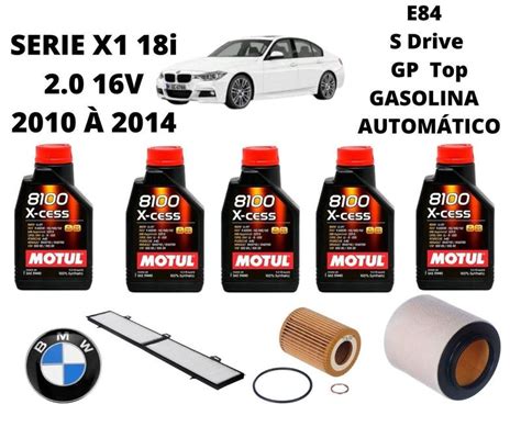 KIT REVISAO TROCA DE OLEO BMW X1 18i 10 A 2014 XCESS MOTUL Outros