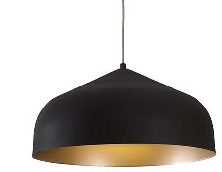 Kuzco PD9117 BK GD Helena Modern Black Gold LED Mini Lighting Pendant