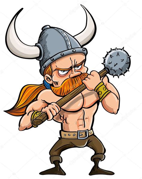 Pictures: viking cartoon | Cartoon viking — Stock Vector © antonbrand ...