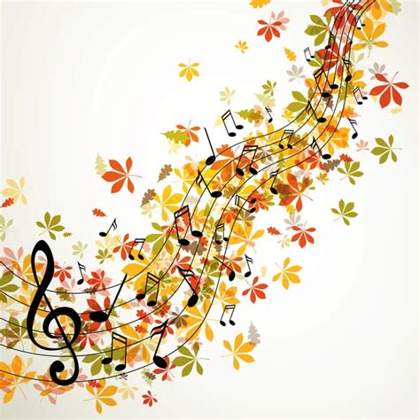 Autumn background music ⬇ Vector Image by © 1nana1 | Vector Stock 59968231