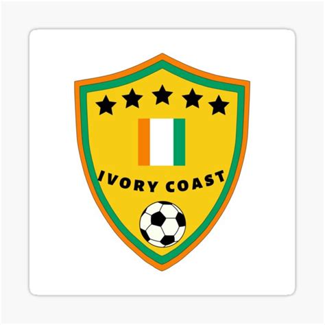 "Ivory Coast Football Team" Sticker for Sale by Footballunite | Redbubble