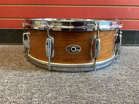 Slingerland Teak Wood 14x55 Niles Snare Drum 1970s Reverb