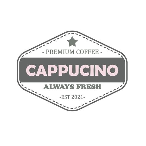 Diseño Vintage De Capuchino Que Se Puede Utilizar Para Logotipos