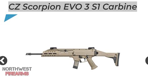 Wtb 9mm Cz Scorpion Evo 3 S1 Carbine Fde Northwest Firearms