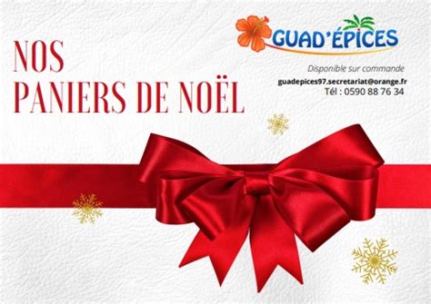 Catalogue paniers Noël GUAD EPICES