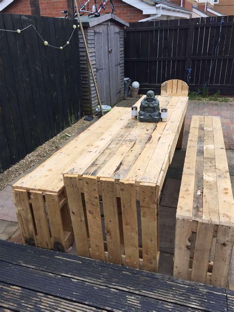 Patio Table Bench Seats 1001 Pallets