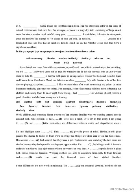 Conjunction English ESL Worksheets Pdf Doc