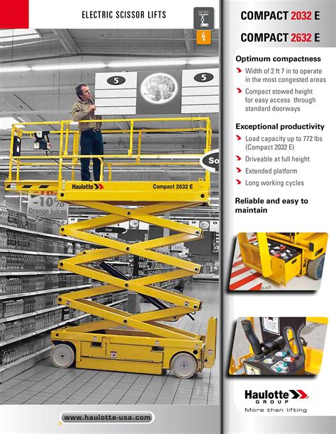 Haulotte Compact E Electric Scissor Lift Ebay