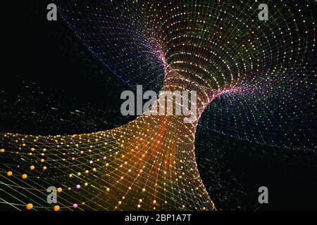 3d Rendering Wormhole Or Black Hole Funnel Stock Photo Alamy