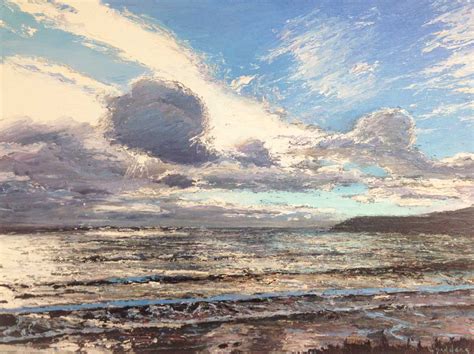 Clouds Over Cornish Beach Sold Andrew Giddens Art