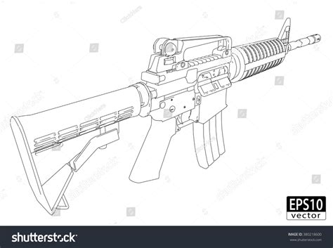 Assault Rifle Drawings