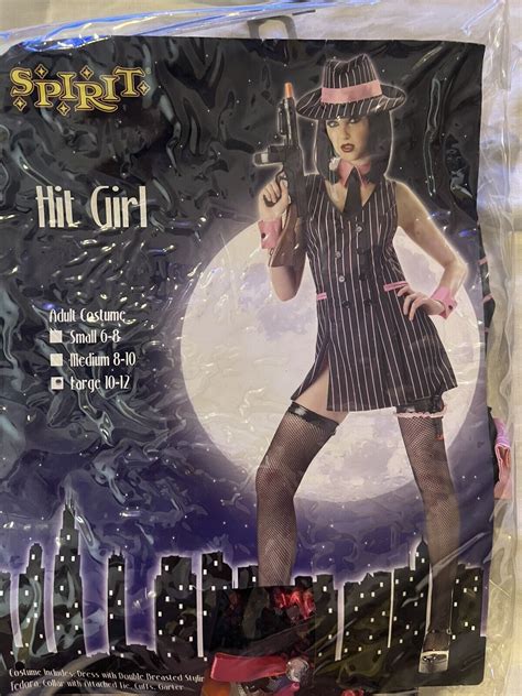 Adult Spirit Gangster Sexy Hit Girl Costume Halloween Gem