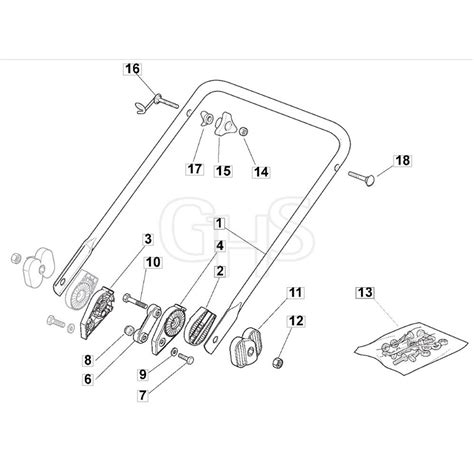 Pd Um Mountfield Rotary Mower Lower Handle