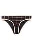 Buy Low Waist Checkered Bikini Panty In Black With Sheer Back Online India Best Prices Cod