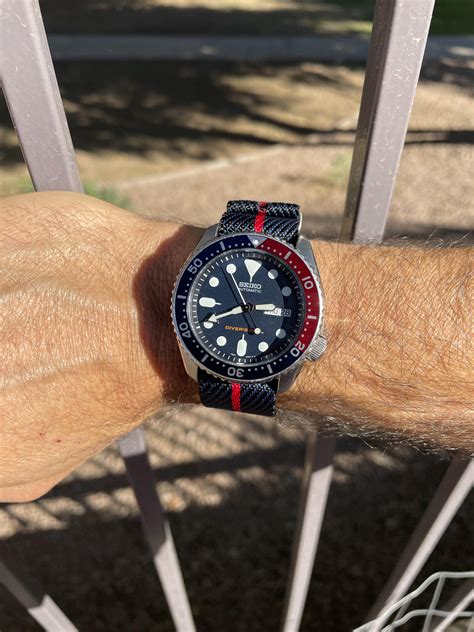 Skx009 On A New Knit Weave Nato Rseiko