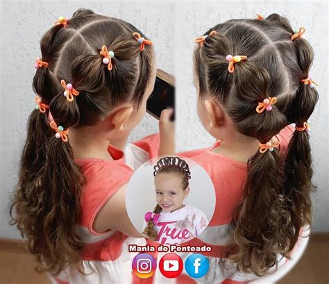 Video De Penteado Simples Infantil Testando Produtos Cosmeticos