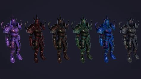 Demon Hunter Armor Set Stylized RPG