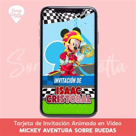 INVITACIÓN MICKEY AVENTURAS SOBRE RUEDAS