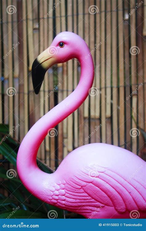 Retro Pink Flamingo Stock Image Image Of Kitsch Plastic 41915003