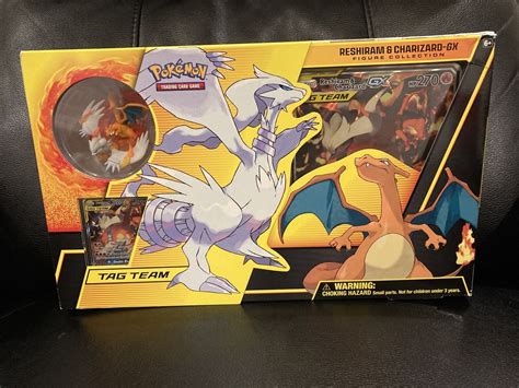 Mavin Reshiram And Charizard Gx Tag Team Figure Collection Pokemon